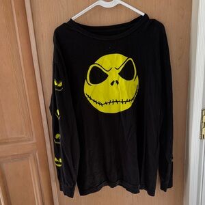 Black and Yellow Nightmare Before Christmas - Jack Long sleeve